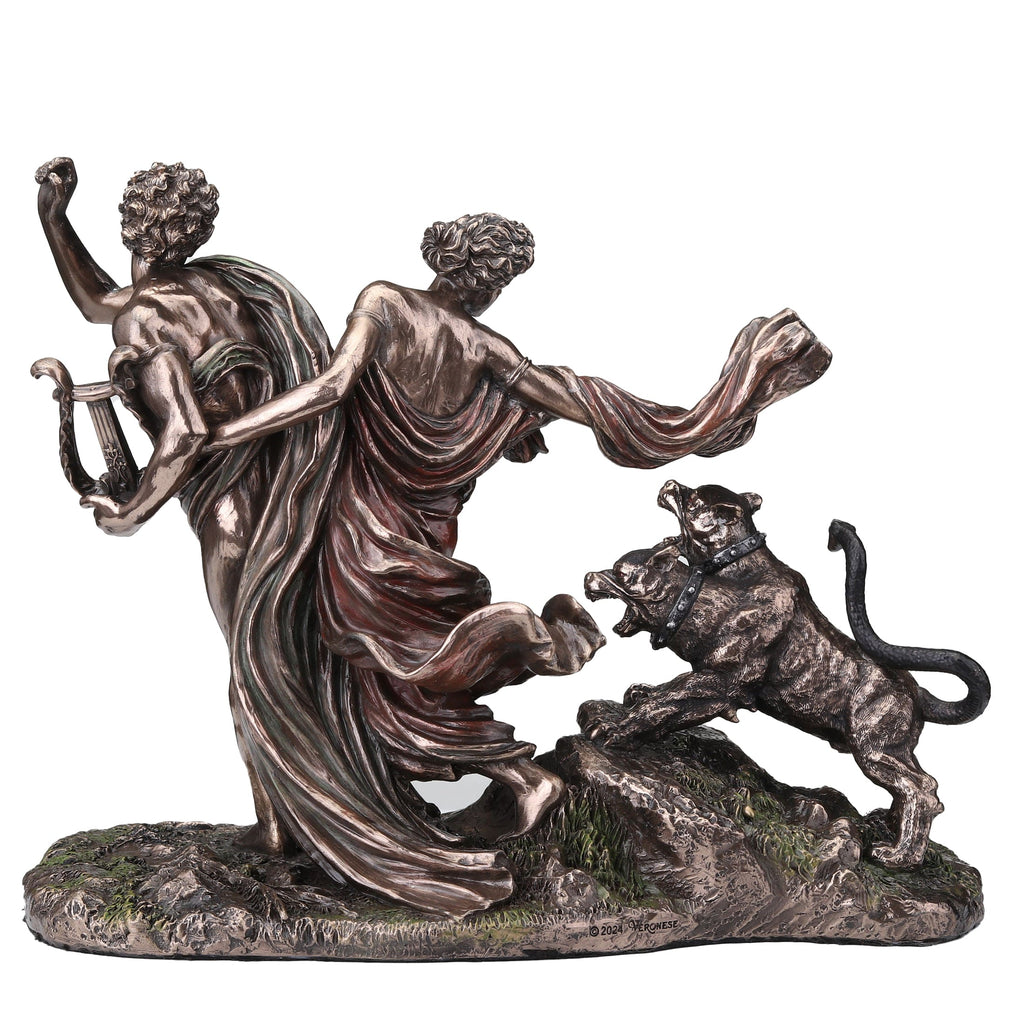 Orpheus and Eurydice — Bronze Finish Statue, 23.5 × 18 cm – view 3