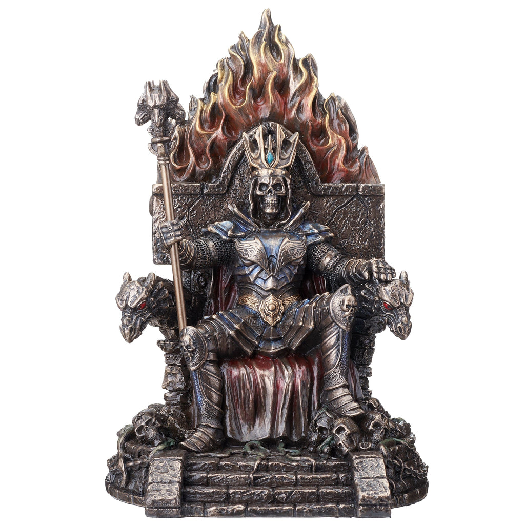 Undead King on a Throne — Bronze-Finish Statue – 22 × 15 cm – view 1
