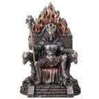 Undead King on a Throne — Bronze-Finish Statue – 22 × 15 cm – view 1