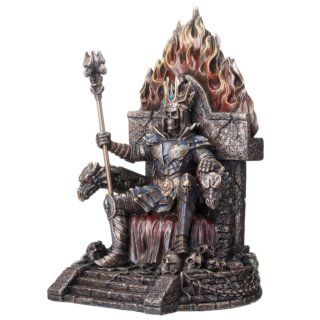 Undead King on a Throne — Bronze-Finish Statue – 22 × 15 cm – view 2