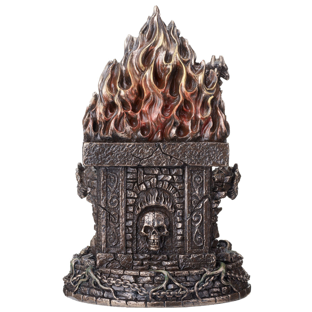 Undead King on a Throne — Bronze-Finish Statue – 22 × 15 cm – view 3
