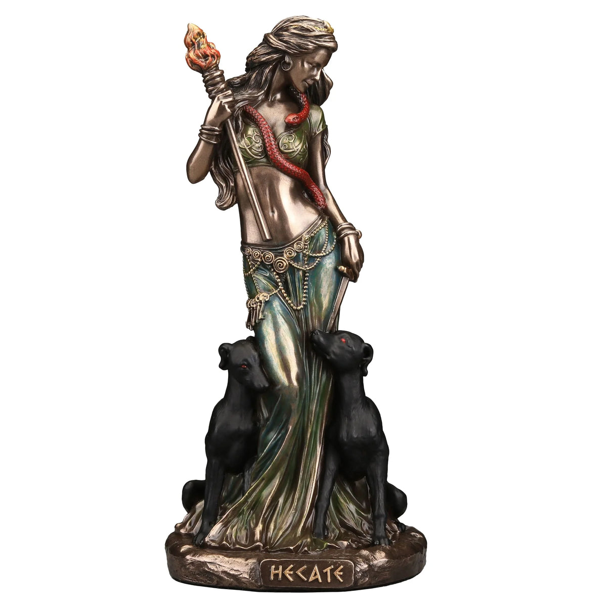 Hecate — Goddess of Magic — Bronze-Finish Statue, 15.5 cm – view 1