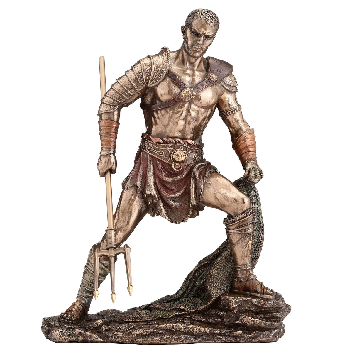 Roman Gladiator – Bronze-Finish Resin Statue – 27.5 cm – view 1