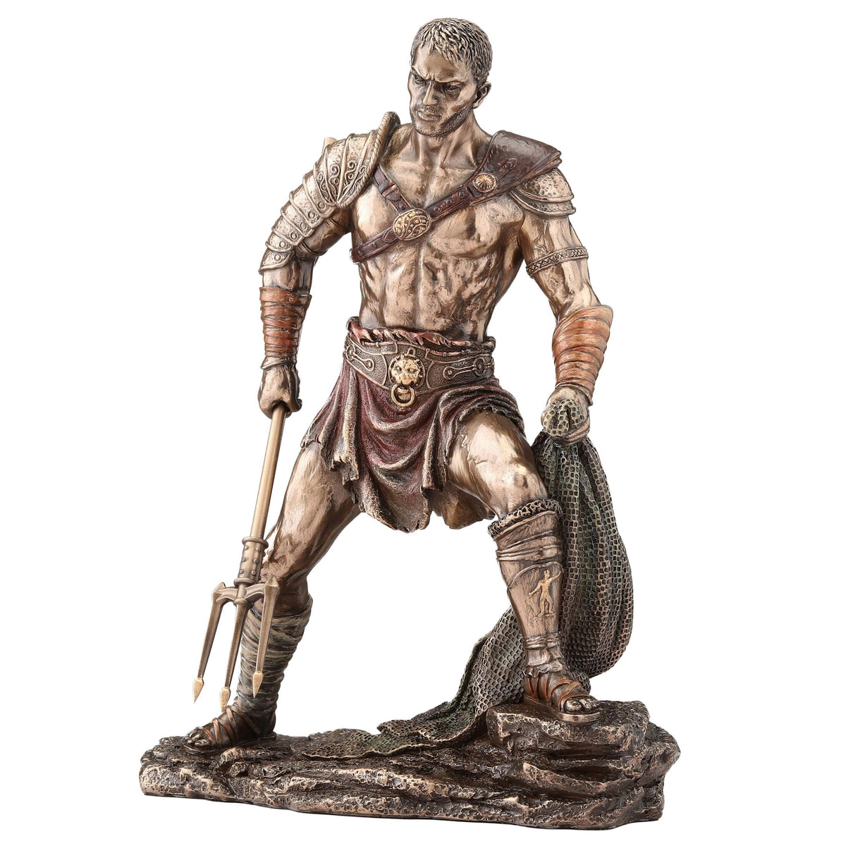 Roman Gladiator – Bronze-Finish Resin Statue – 27.5 cm – view 2