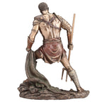 Roman Gladiator – Bronze-Finish Resin Statue – 27.5 cm – view 3