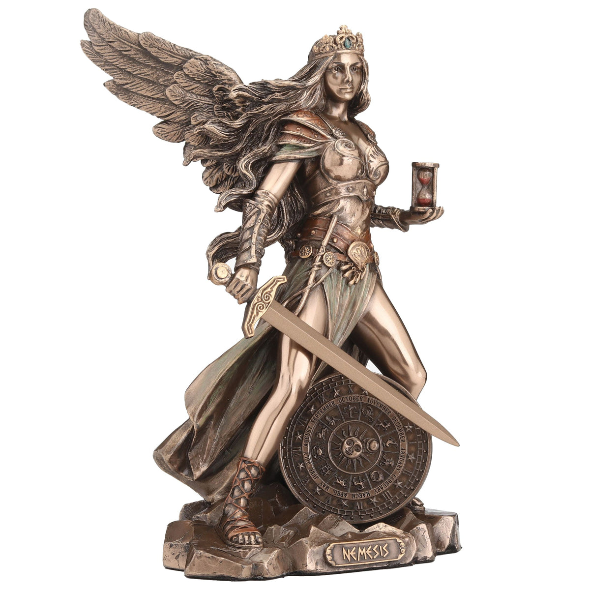 Nemesis — Greek Mythology — Bronze-Finish Statue – 21.5 cm – view 2