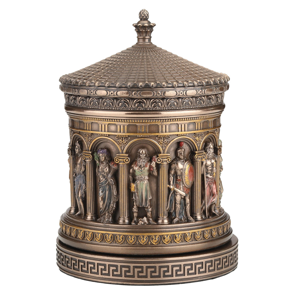 Jewellery Box with the Gods of the Pantheon — Bronze-Finish Jewellery Box, 16.5 × 11 cm – view 2