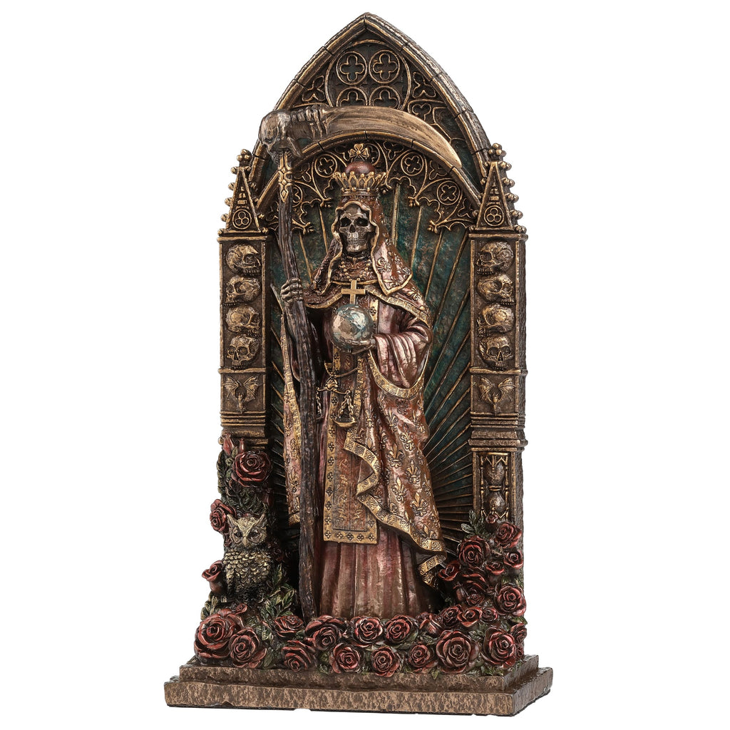 Santa Muerte — Altar — Bronze Finish Statue, 23.5 cm – view 2