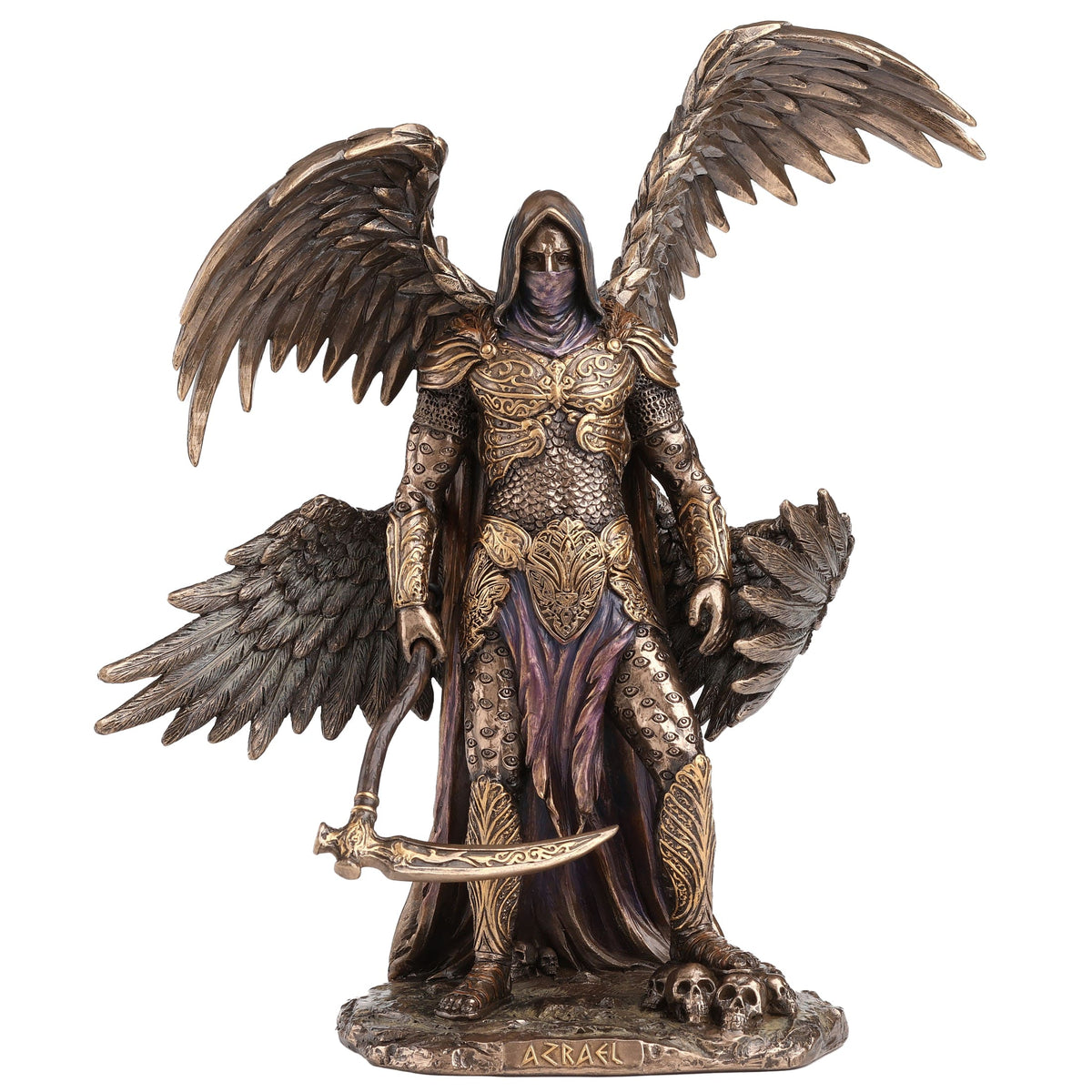 Archangel Azrael — Bronze-Finish Statue – 27 × 24 cm – view 1