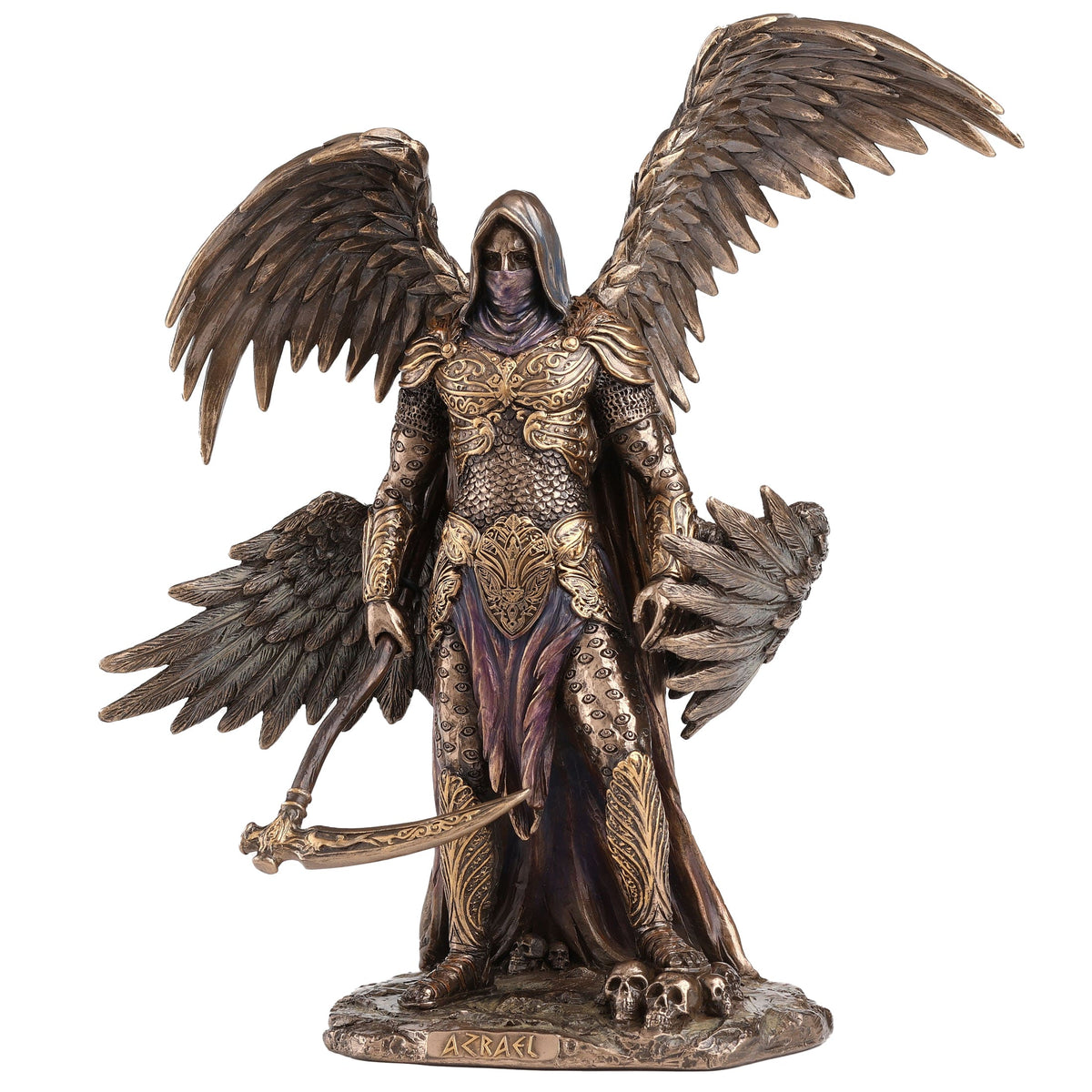 Archangel Azrael — Bronze-Finish Statue – 27 × 24 cm – view 2