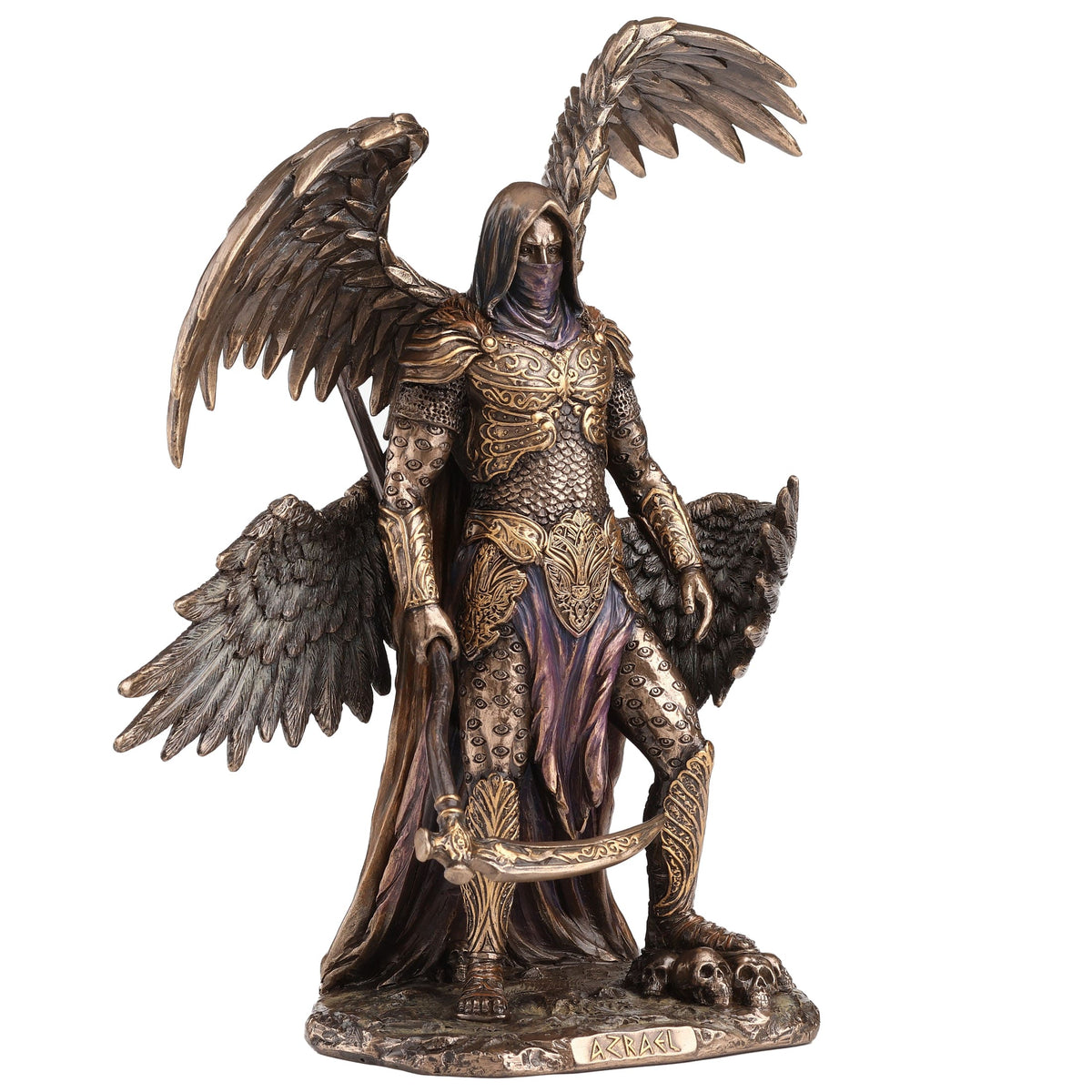 Archangel Azrael — Bronze-Finish Statue – 27 × 24 cm – view 3