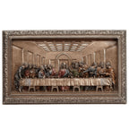 The Last Supper — Wall Relief — Bronze-Finish Wall Relief, 27.8 × 16.8 cm – view 1