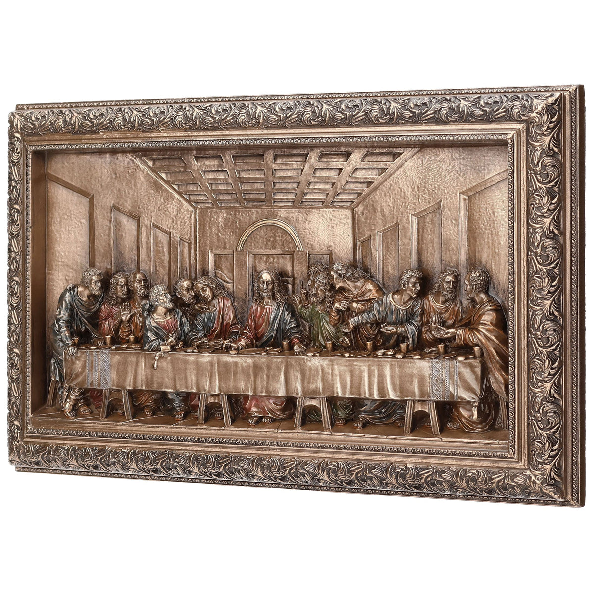 The Last Supper — Wall Relief — Bronze-Finish Wall Relief, 27.8 × 16.8 cm – view 2