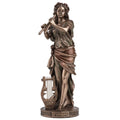 Euterpe, Muse of Music – Bronze-Finish Resin Statue – 23 cm – view 1