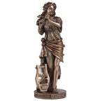 Euterpe, Muse of Music – Bronze-Finish Resin Statue – 23 cm – view 2
