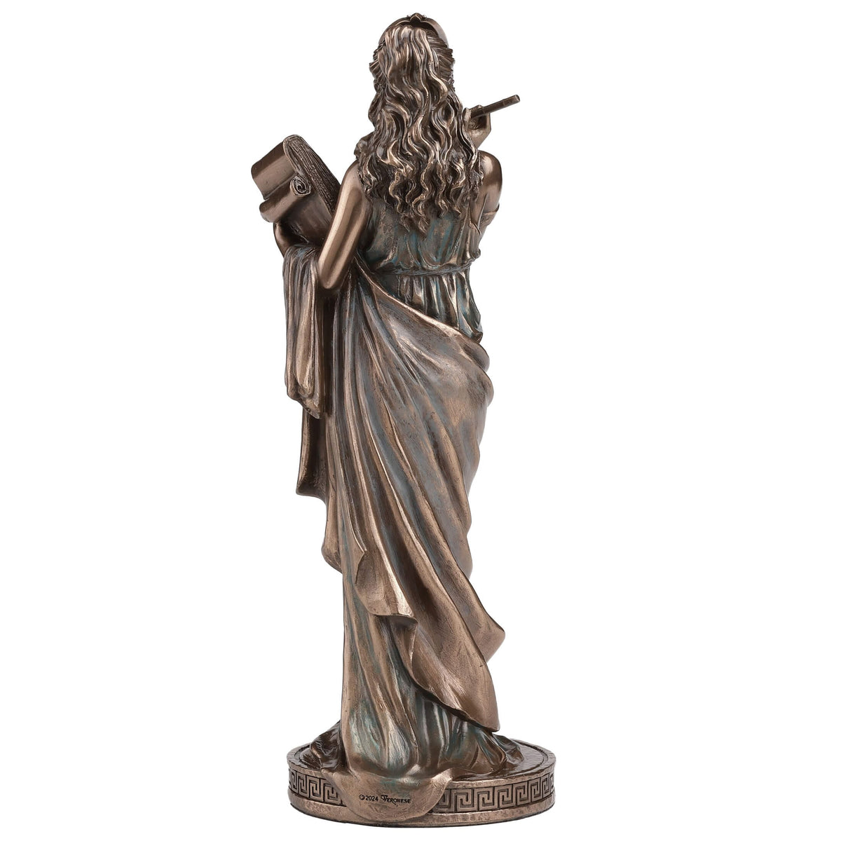 Calliope — Muse of Epic Poetry — Bronze Finish Statue, 23 cm – view 4