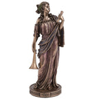 Clio — Muse of History — Bronze-Finish Statue – 23 cm – view 1