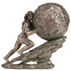 Sisyphus — Bronze-Finish Statue – 18 × 16 cm – view 1