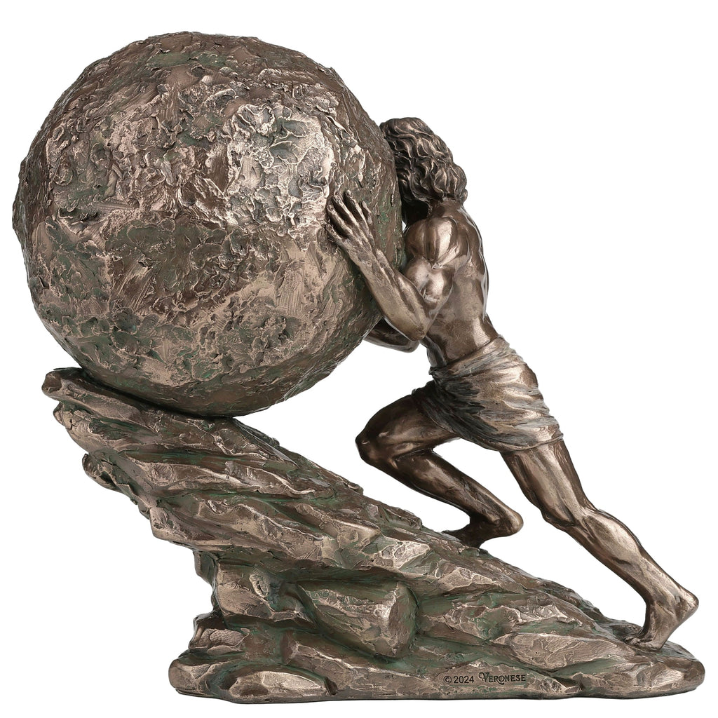 Sisyphus — Bronze-Finish Statue – 18 × 16 cm – view 4