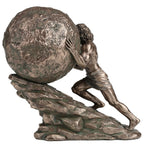 Sisyphus — Bronze-Finish Statue – 18 × 16 cm – view 4