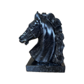 Horse Head – Black Statue – 18 cm – view 1