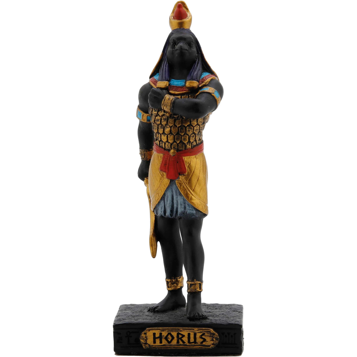 Horus – Egyptian God – Black Statue – 8.8 cm – view 1