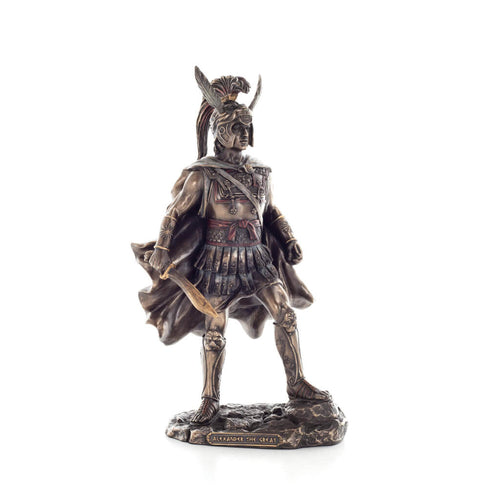 Alexander the Great, King of Macedon – Bronze-Finish Resin Statue – 30 cm – view 1
