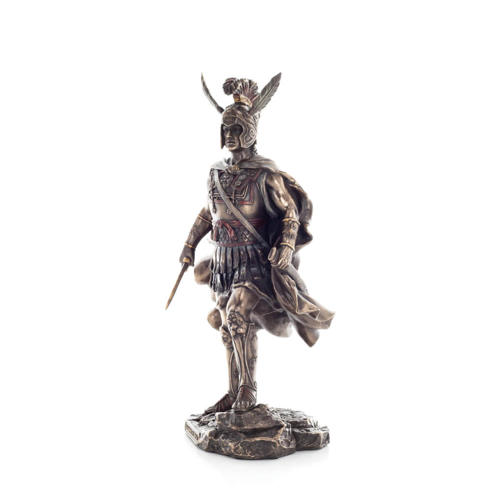 Alexander the Great, King of Macedon – Bronze-Finish Resin Statue – 30 cm – view 2