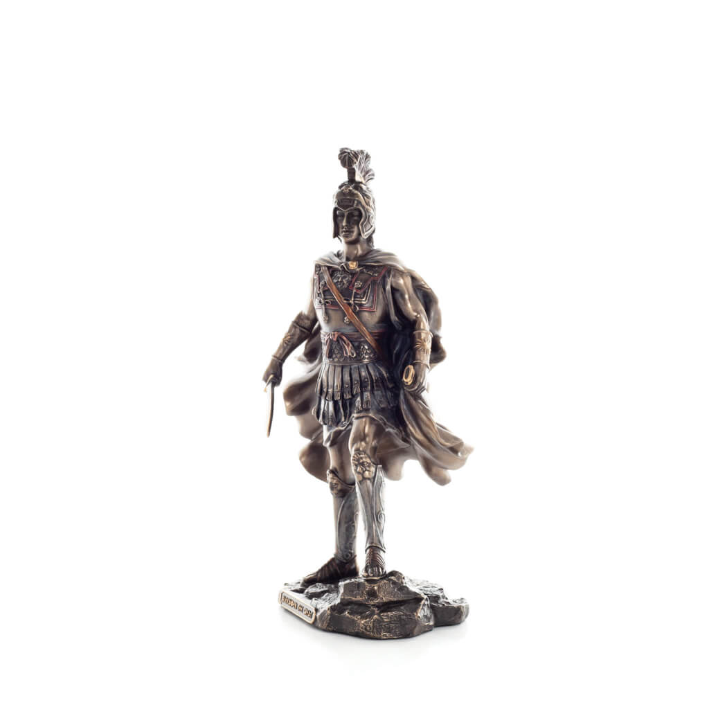 Alexander the Great — King of Macedon — Bronze Finish Statue, 24.8 cm – view 2