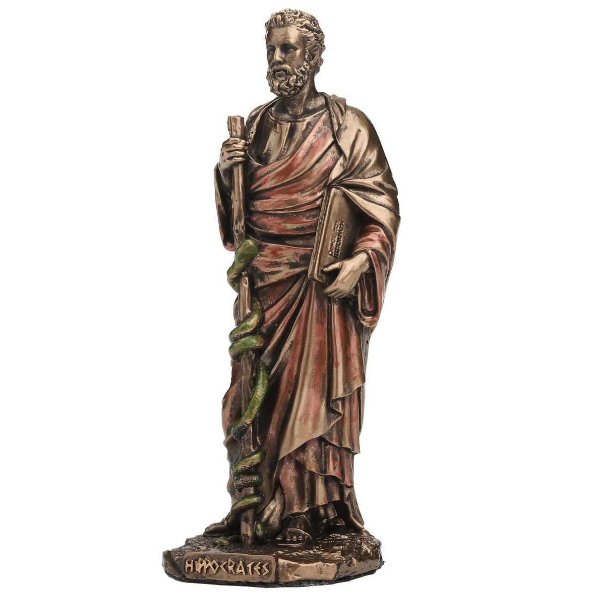 Hippocrates — Father of Medicine — Bronze-Finish Statue – 9 cm – view 2