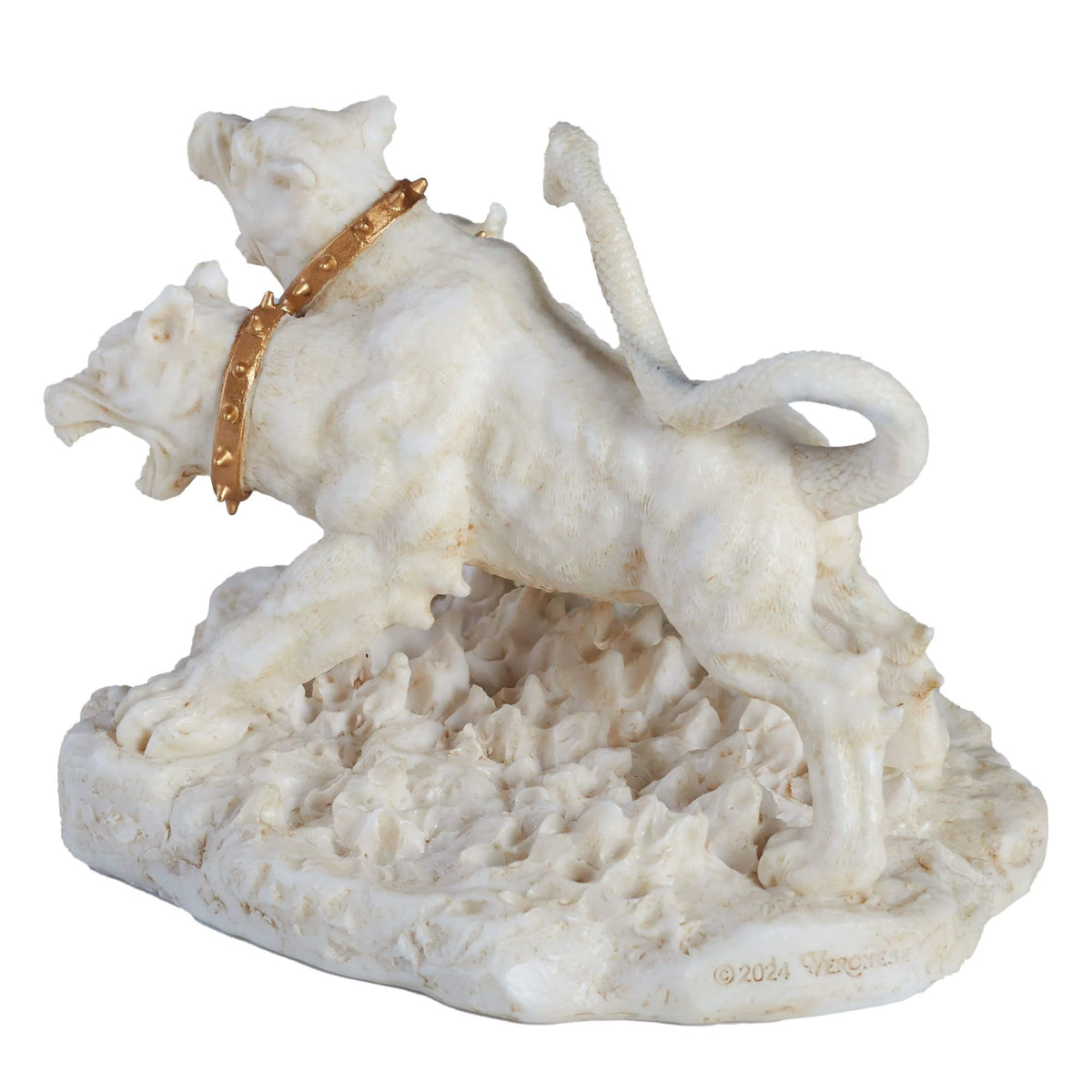 Cerberus — The Three-Headed Hound of Hades — White Statue, 11 cm – view 3