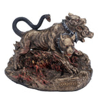 Cerberus – The Three-Headed Hound of Hades – Bronze-Finish Statue – 11 cm – view 2