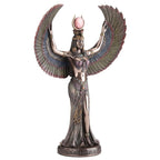 Isis, Egyptian Goddess – Bronze-Finish Resin Statue – 34 cm – view 4