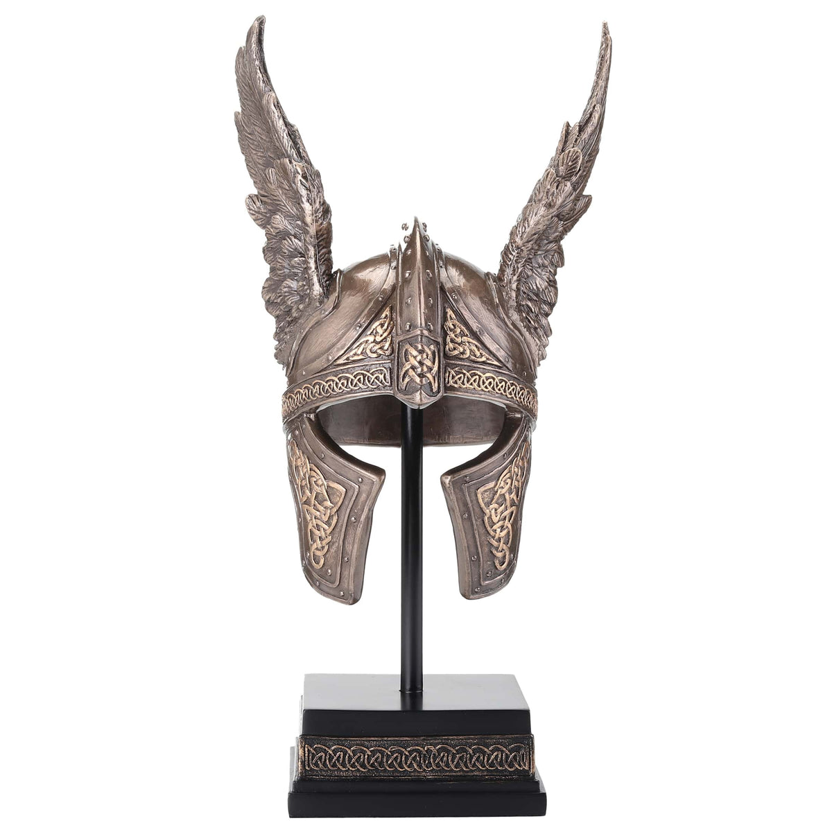 Odin’s Winged Helmet — Bronze-Finish Decorative Helmet – 24 cm – view 1
