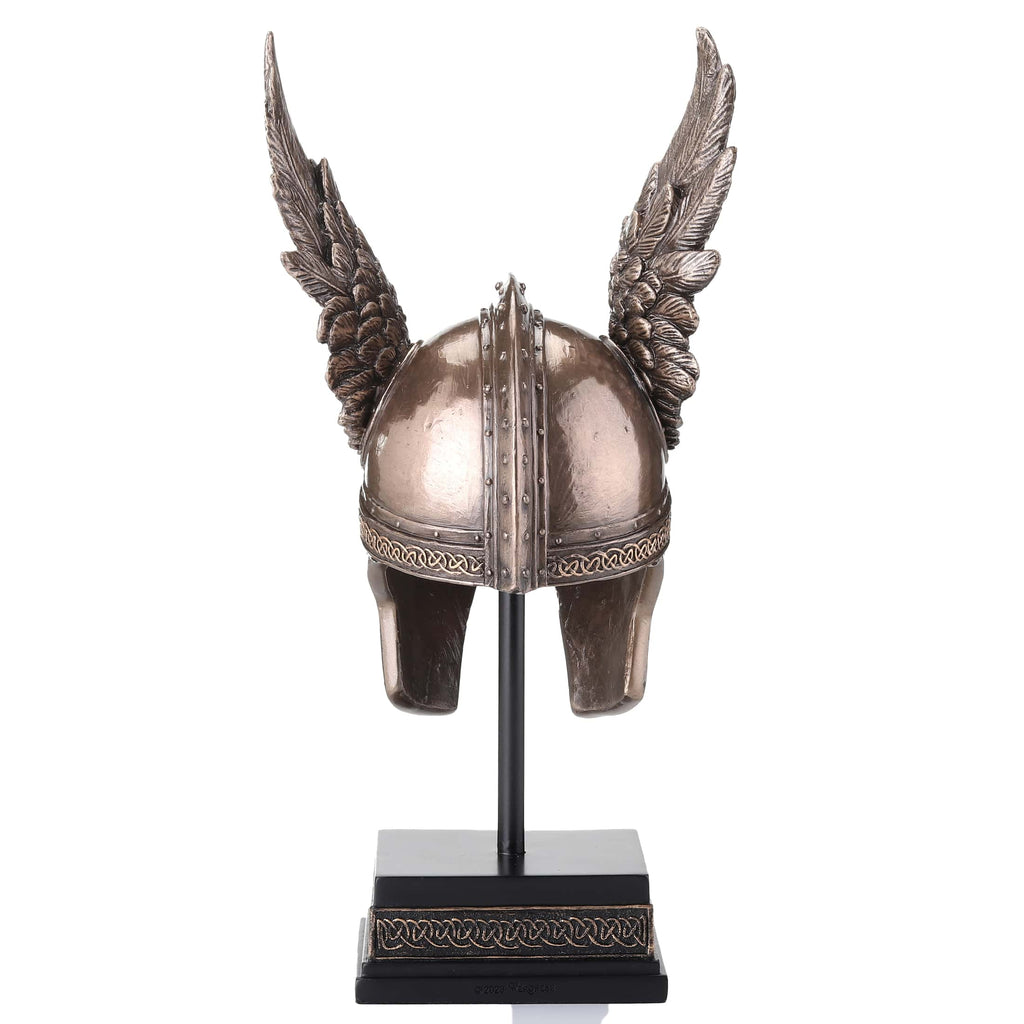 Odin’s Winged Helmet — Bronze-Finish Decorative Helmet – 24 cm – view 3
