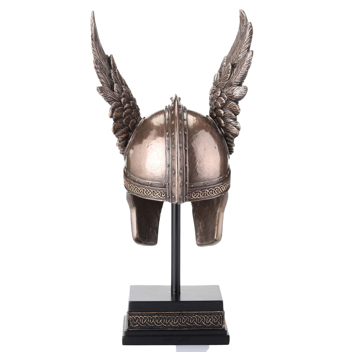 Odin’s Winged Helmet — Bronze-Finish Decorative Helmet – 24 cm – view 3