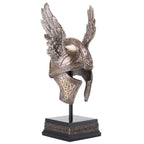 Odin’s Winged Helmet — Bronze-Finish Decorative Helmet – 24 cm – view 4