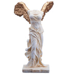 Nike – The Winged Goddess – White and Gold Statue – 14 cm – view 1