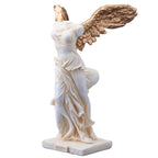 Nike – The Winged Goddess – White and Gold Statue – 14 cm – view 2