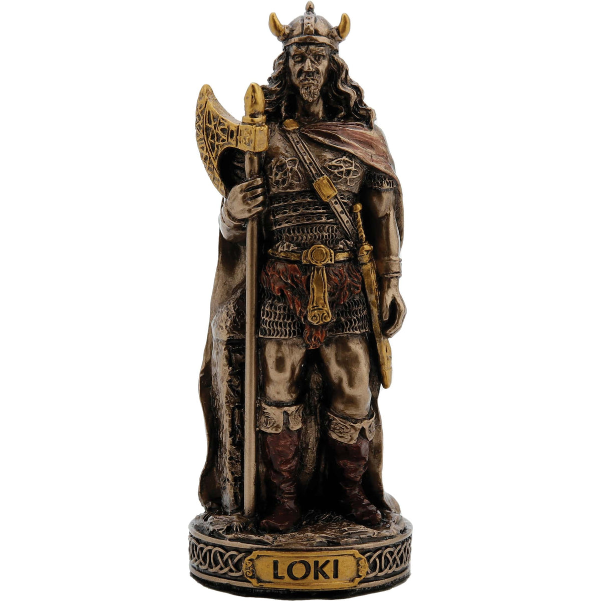 Set of 12 Norse Gods – Bronze-Finish Resin Statues – view 12