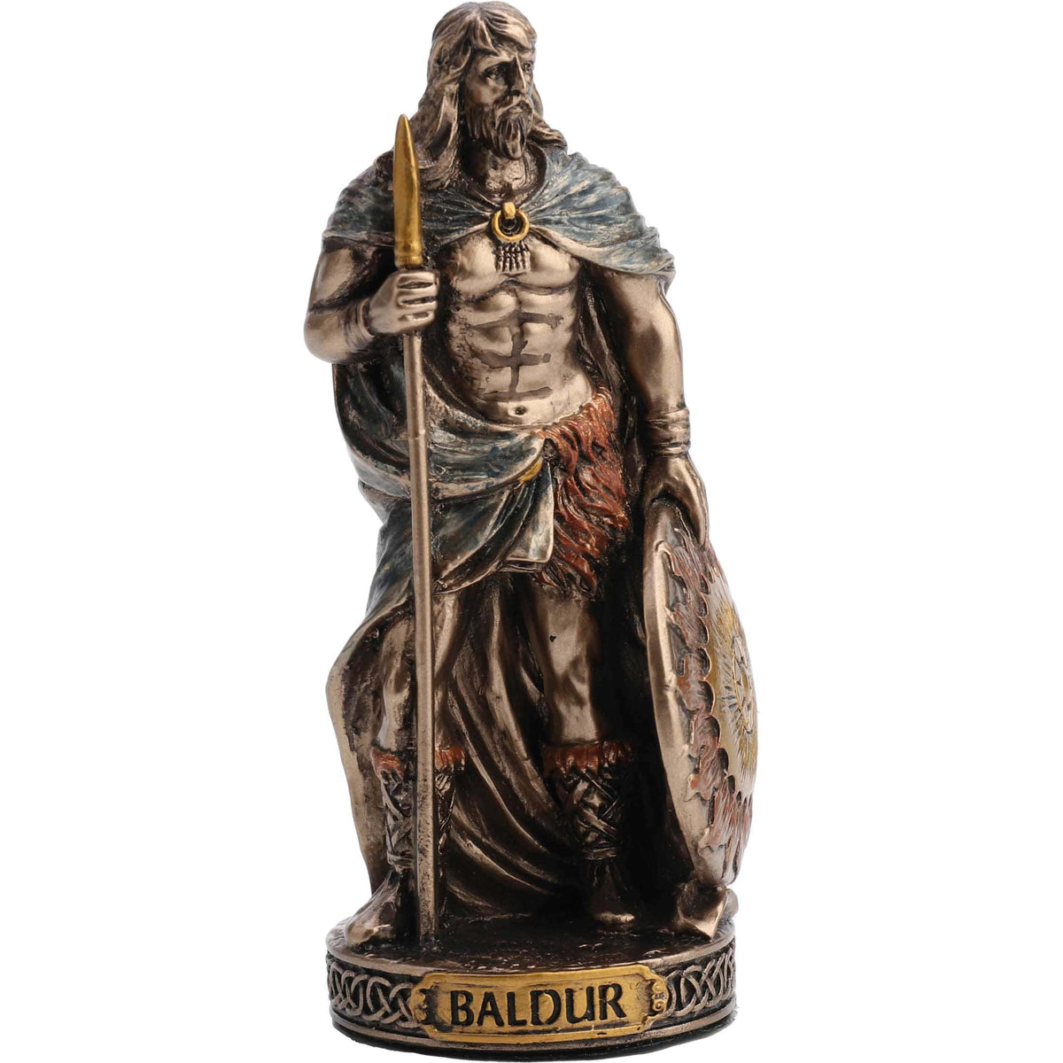 Set of 12 Norse Gods with a Display Stand — Bronze Finish Statue – view 10