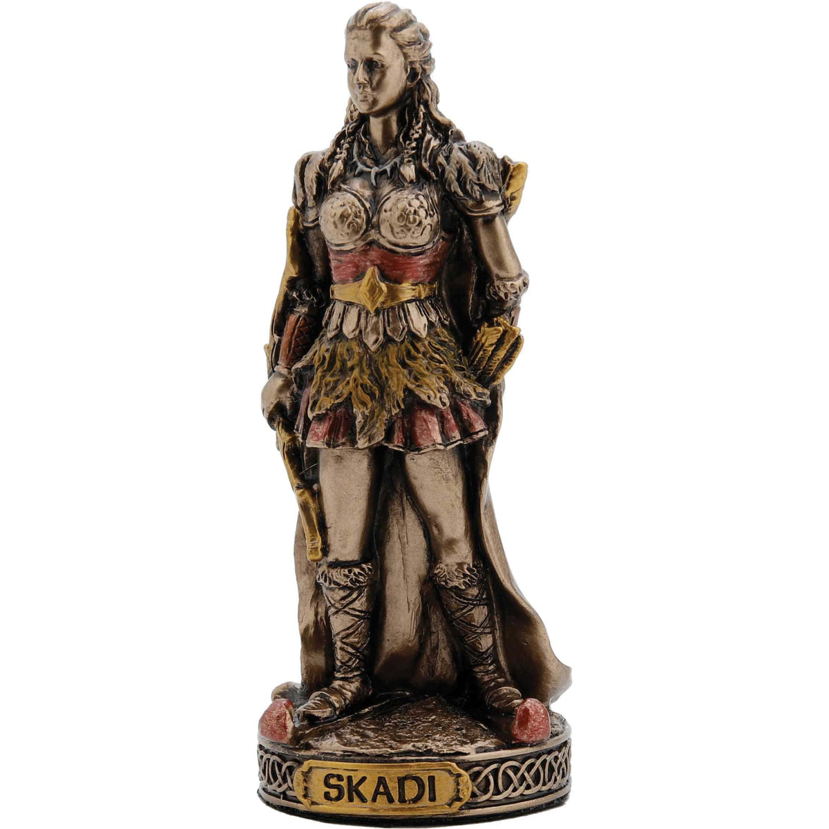 Set of 12 Norse Gods with a Display Stand — Bronze Finish Statue – view 13