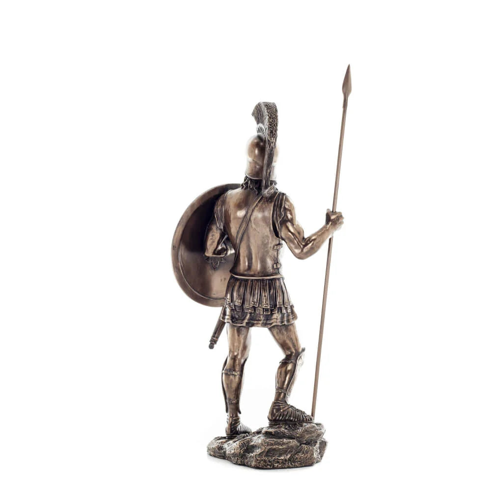 Spartan Warrior — Bronze-Finish Statue – 36 cm – view 3