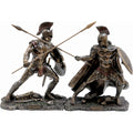Hector and Achilles — Battle Scene — Bronze-Finish Statue – view 1