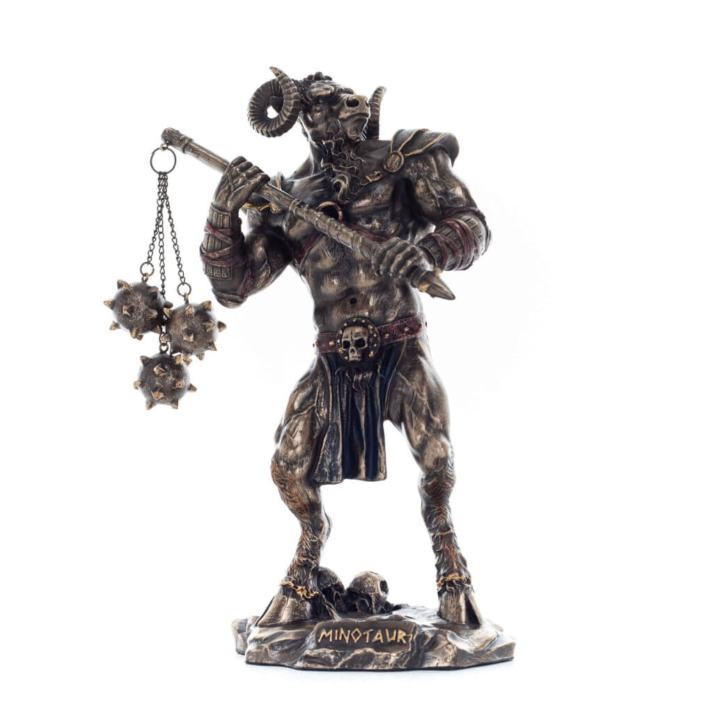 Minotaur – Bronze-Finish Resin Statue – view 1