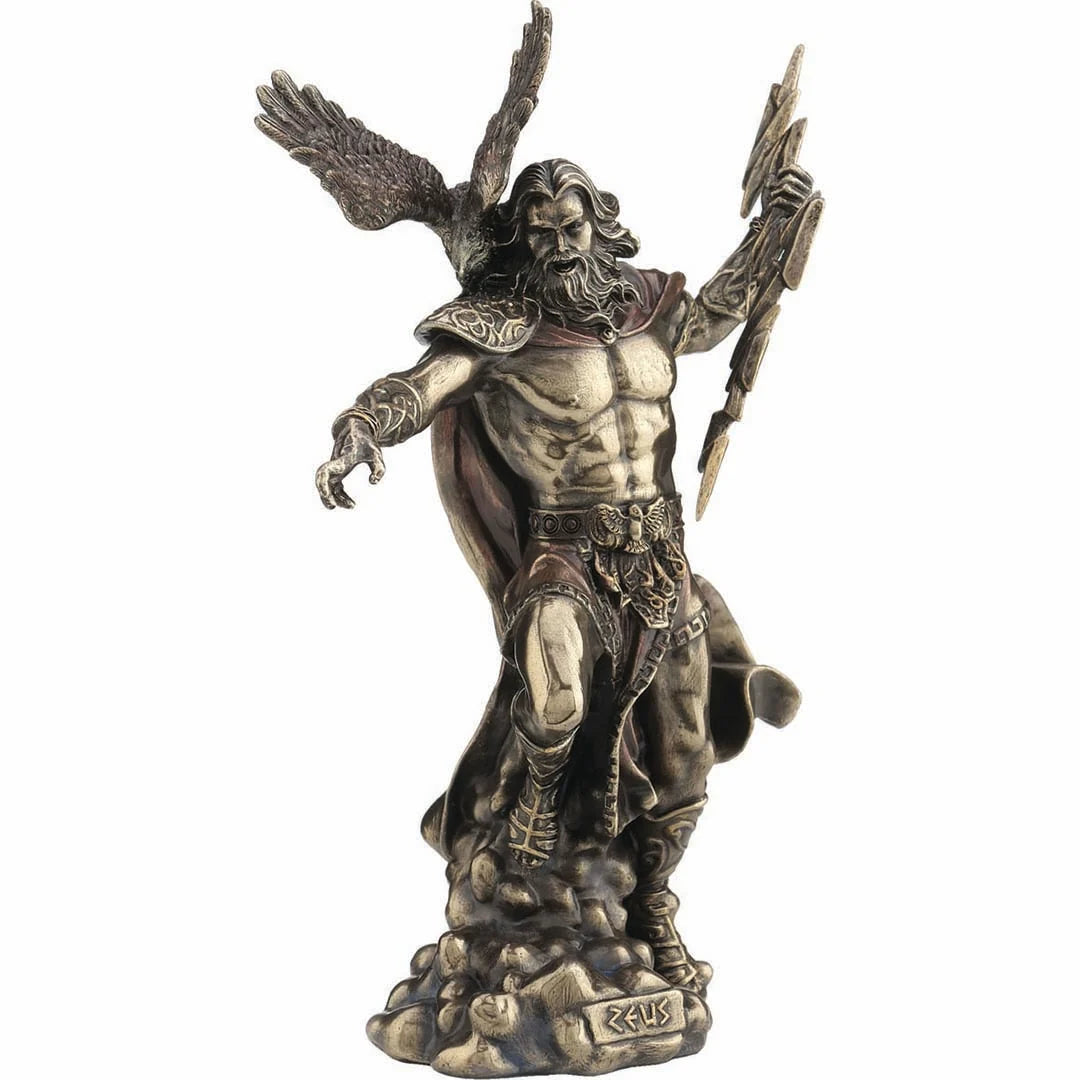 Zeus — King of the Gods — Bronze-Finish Statue – view 1