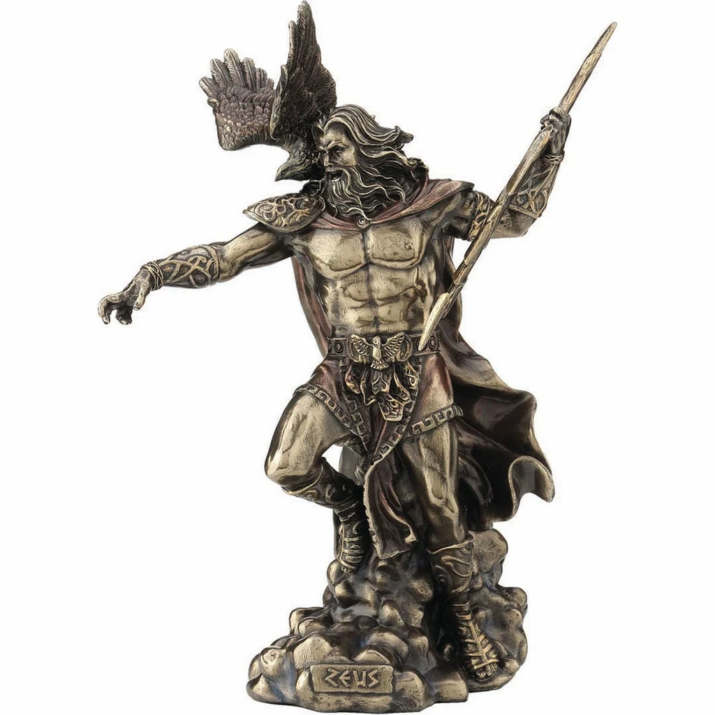 Zeus — King of the Gods — Bronze-Finish Statue – view 2